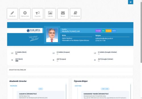 Prof.Dr. Mustafa YILMAZLAR