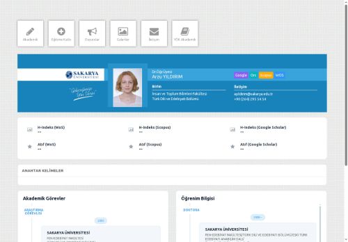 Dr.Öğr.Üyesi Arzu YILDIRIM