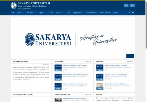 Sakarya University | SOCIOLOGY DEPARTMENT
