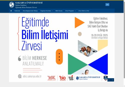 Sakarya Üniversitesi | Eğitim Fakültesi Eğitimde Bilim İletişimi Zirvesi