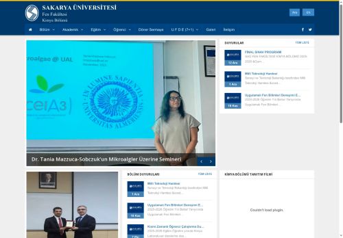 Sakarya Üniversitesi | KİMYA BÖLÜMÜ