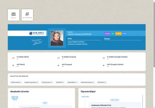 Doç.Dr. Hatice Rumeysa DURSUN