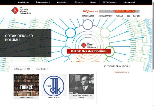 Ortak Dersler Bölümü | Ortak Dersler Bölümü