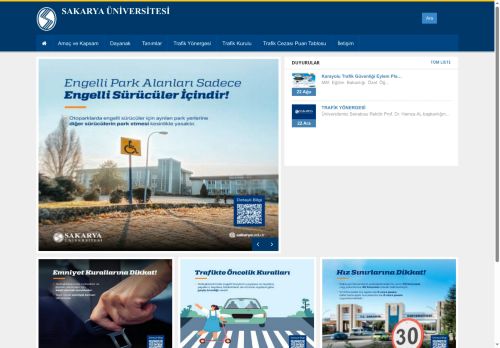 Sakarya Üniversitesi | | TRAFİK YÖNERGESİ