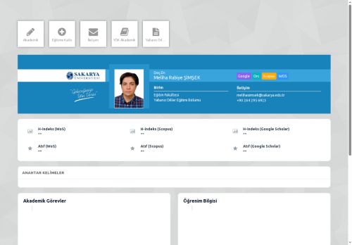 Doç.Dr. Meliha Rabiye ŞİMŞEK
