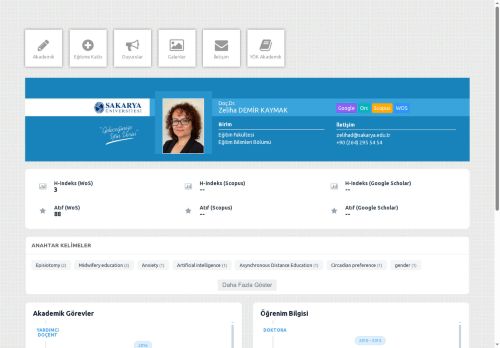 Doç.Dr. Zeliha DEMİR KAYMAK