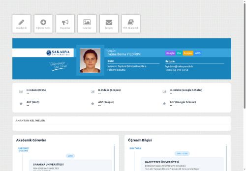 Doç.Dr. Fatma Berna YILDIRIM