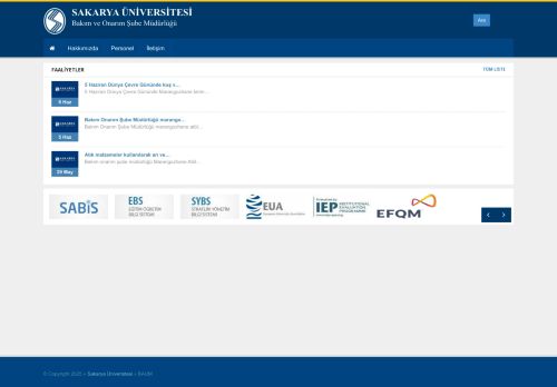 Sakarya Üniversitesi | Bakım ve Onarım Şube Müdürlüğü