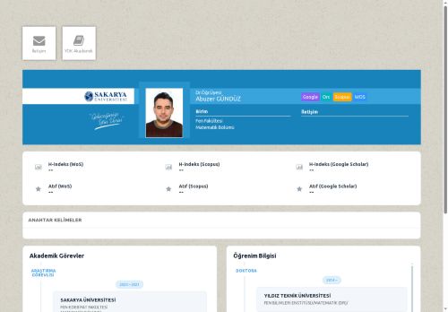 Dr.Öğr.Üyesi Abuzer GÜNDÜZ