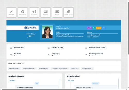 Doç.Dr. Cihan SELEK ÖZ