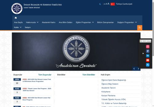 Anasayfa | Sanat Tarihi Bölümü