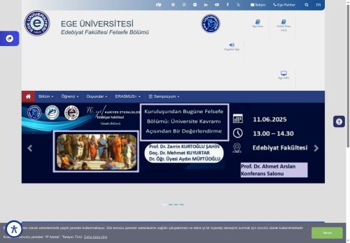 Felsefe Bölümü-EÜ Edebiyat Fakültesi