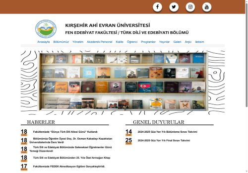 TÜRK DİLİ VE EDEBİYATI BÖLÜMÜ