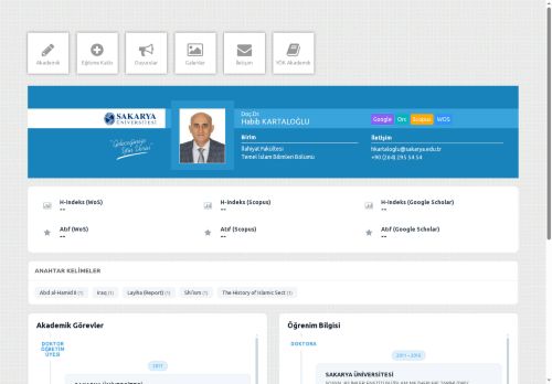 Doç.Dr. Habib KARTALOĞLU