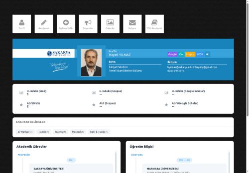 Prof.Dr. Hayati YILMAZ