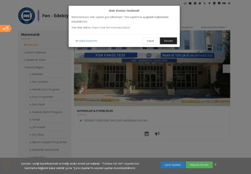 Marmara Üniversitesi - Matematik - Fen - Edebiyat Fakültesi