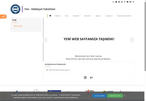 Edebiyat Fakültesi | Marmara Üniversitesi - Hizmetlerimiz | Fizik | Fen