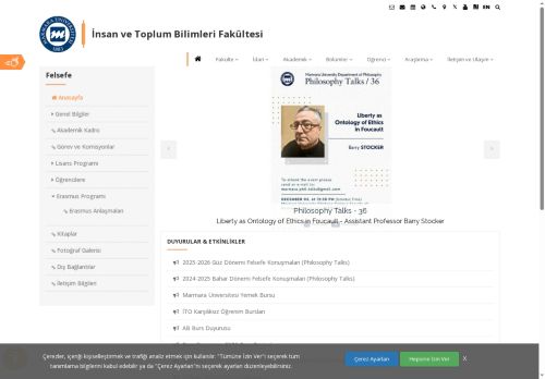 Marmara Üniversitesi - Felsefe - İnsan ve Toplum Bilimleri Fakültesi