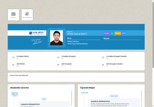 Doç.Dr. Ahmet Selman BAKTI