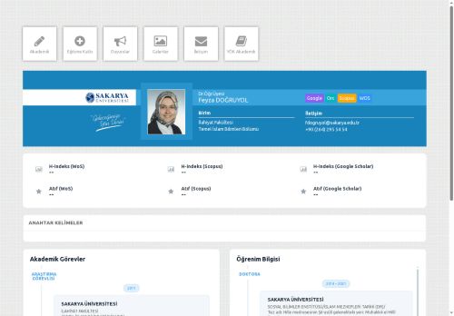 Dr.Öğr.Üyesi Feyza DOĞRUYOL