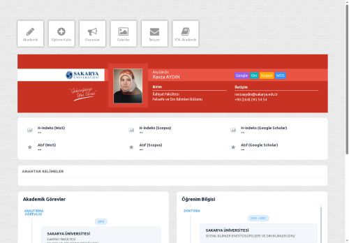 Arş.Gör.Dr. Ravza AYDIN