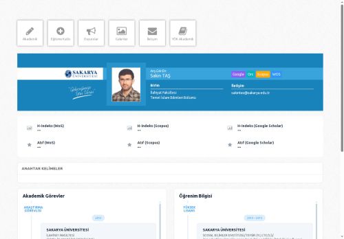 Arş.Gör.Dr. Sakin TAŞ