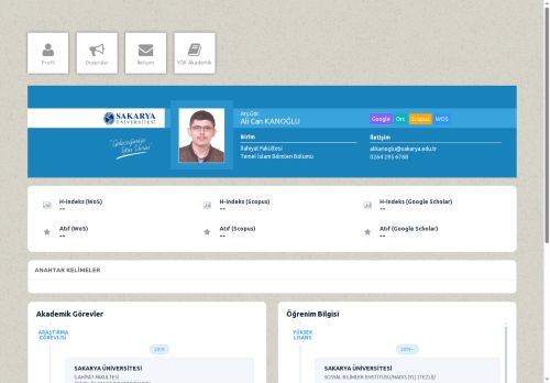 Arş.Gör. Ali Can KANOĞLU