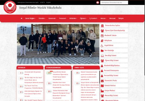 Sosyal Bilimler Meslek Yüksekokulu - Gümüşhane Üniversitesi