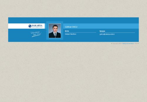 Sakarya Üniversitesi | Gökhan OKCU