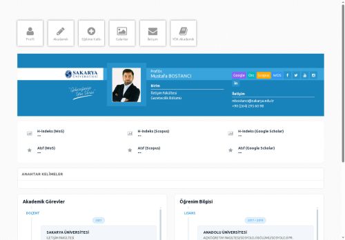 Prof.Dr. Mustafa BOSTANCI