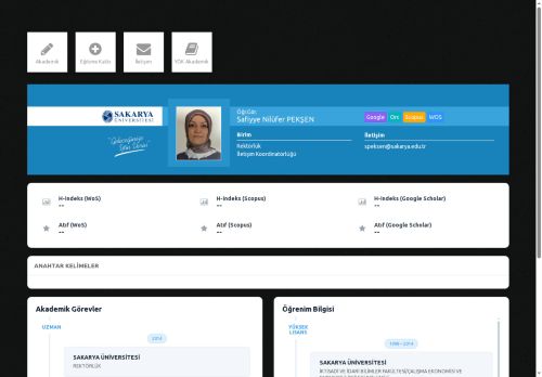 Öğr.Gör. Safiyye Nilüfer PEKŞEN