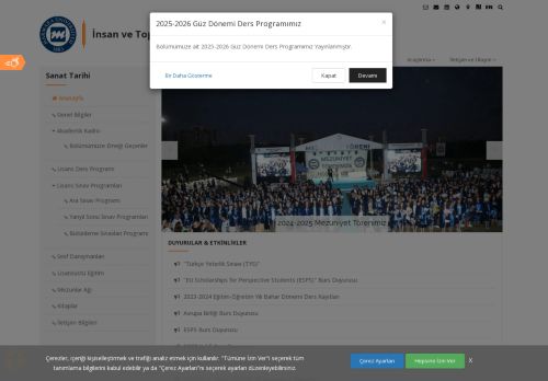 Marmara Üniversitesi - Sanat Tarihi - İnsan ve Toplum Bilimleri Fakültesi