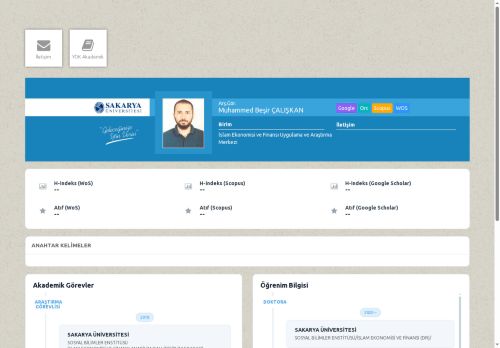 Arş.Gör. Muhammed Beşir ÇALIŞKAN