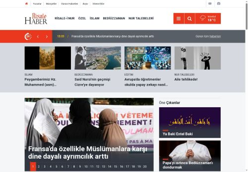 Risale Haber; Bediüzzaman Said Nursi, Nurcu, İslam, Cemaat haberleri