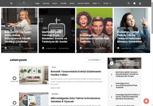 Kadınca haberler ve sağlık haberleri, Kadınca burç yorumları, magazin, zayıflama, makyaj, moda,yemek tarifleri ve diyet tarifleri Kadincaozel.com.tr - Türkiye'nin Kadınca Özel Dergisi: Kadincaozel.com.tr