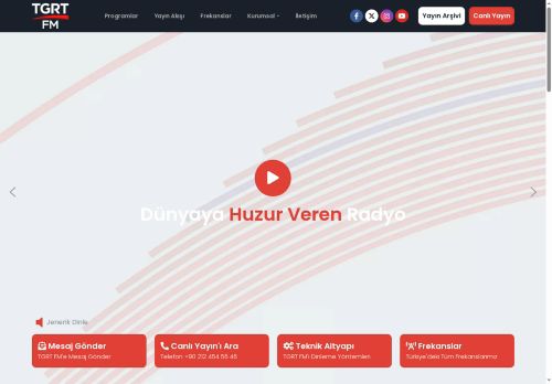 Dünyaya Huzur Veren Radyo - TGRT FM