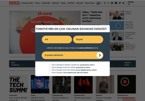 Para Dergi - Türkiye’nin en çok okunan haftalık ekonomi dergisi