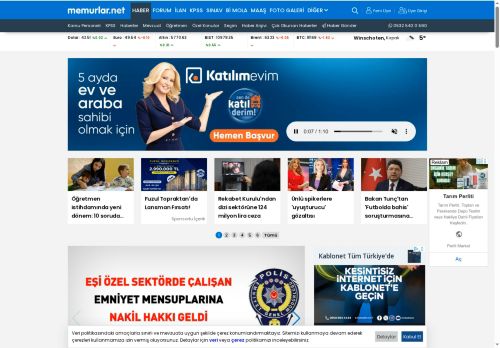 Memurlar.Net - Memurlar.Net : Haber, İlan, KPSS, Öğretmen, Polis, Son Dakika
