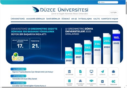 Düzce Üniversitesi | Anasayfa