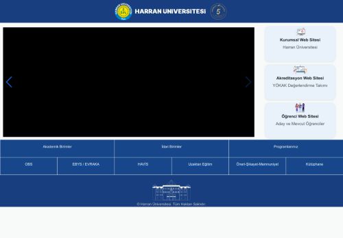 Harran Üniversitesi Web Portalı