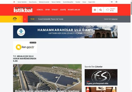 Eskişehir Son Dakika Haber - İstikbal Gazetesi | Eskişehir Haberleri