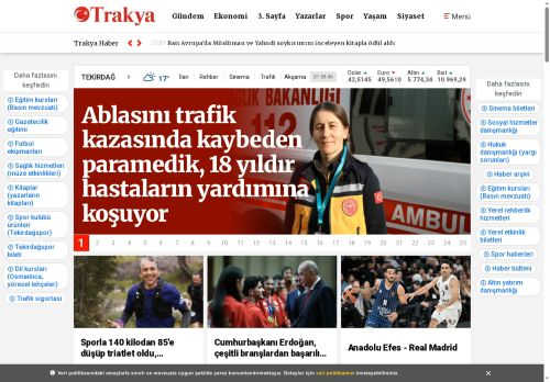Bölgenin Güçlü Sesi - Trakya Gazetesi