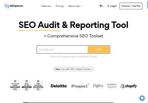 SEOptimer - Analyze Websites With Free SEO Audit & Reporting Tool