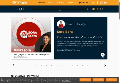 Online ve Canlı Radyo Dinle - Ntvradyo.com.tr: Radyo Dinle