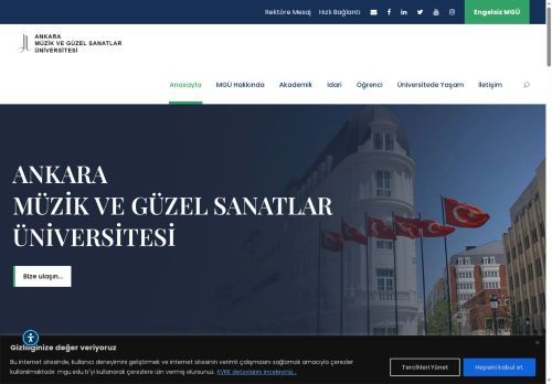 Ankara Müzik ve Güzel Sanatlar Üniversitesi – Türkiye'nin İlk Tematik Devlet Üniversitesi