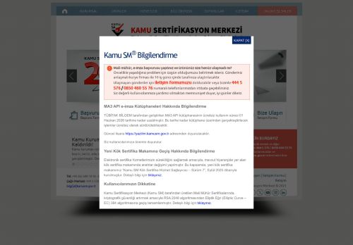 Elektronik Sertifika Hizmet Sağlayıcısı ve E-imza Uygulamaları - Kamu SM - Kamu Sertifikasyon Merkezi