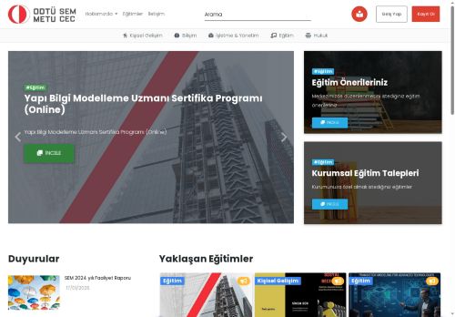 ODTÜ Sürekli Eğitim Merkezi - ODTÜ SEM