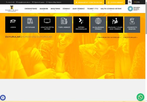 İstanbul Ticaret Üniversitesi İş Dünyasının Üniversitesi