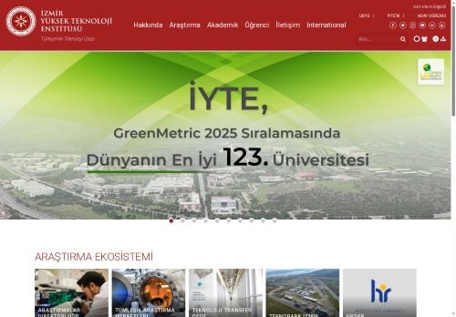 İzmir Yüksek Teknoloji Enstitüsü - İYTE Ana Sayfa