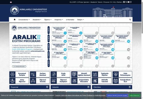 T.C. KIRKLARELİ ÜNİVERSİTESİ - KLU
